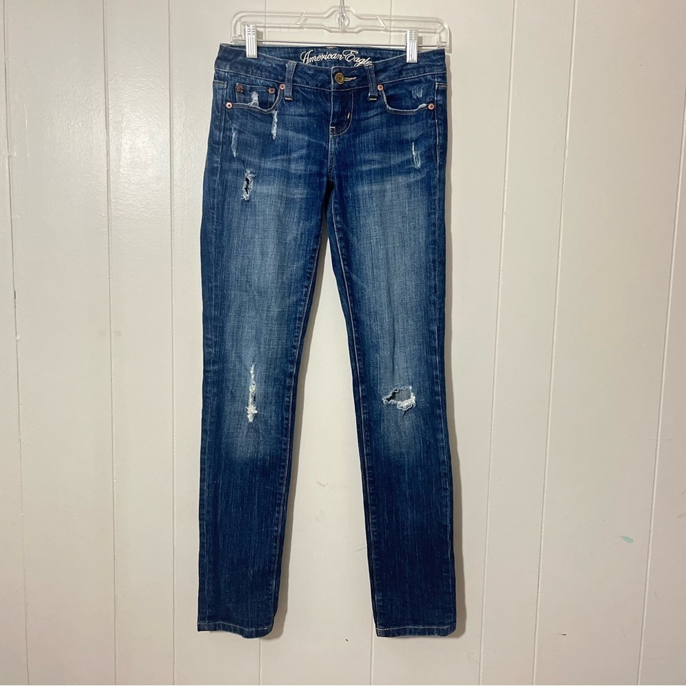 American Eagle Jeans Women's 77 Skinny Blue  Size 2R